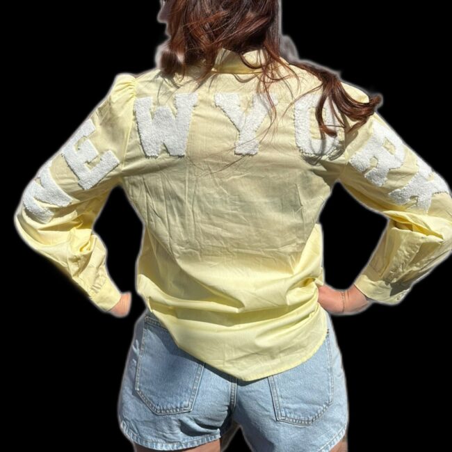 Blouse met New York opdruk achterzijde - Afbeelding 6