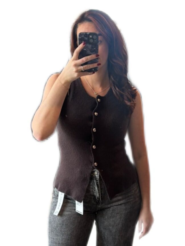Gilet met knoopsluiting - Afbeelding 3