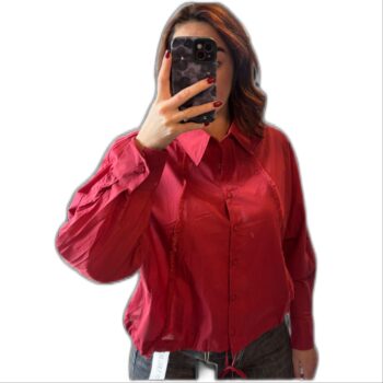 Blouse met biezen